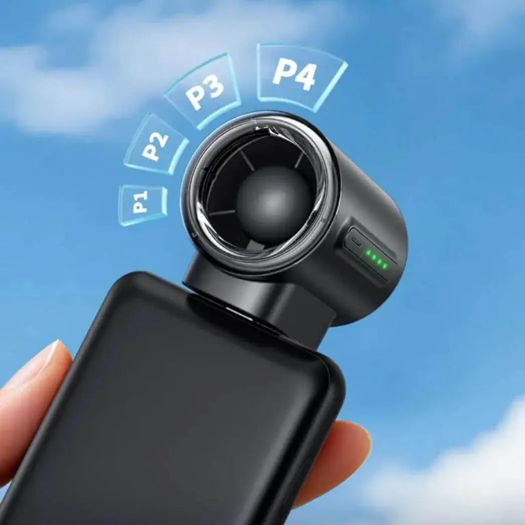 مروحة ذكية صغيرة الحجم بمنفذ USB-C تركب علي الهاتف والباور بنك Aecooly Air Mat fan