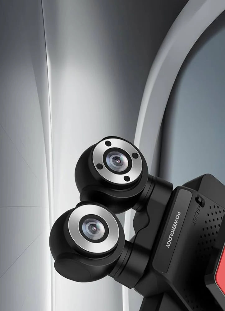 داش كام تسجيل أمامي 4K و داخلي FHD من POWEROLOGY