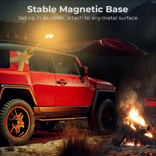 إضاءة التخييم متعددة الإستخدام القابلة للطي وقابلة للسحب ، مع مكبر الصوت بلوتوث