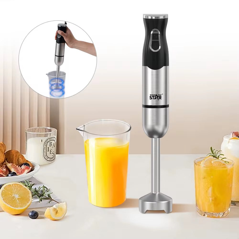 مجموعة خلاط كهربائي 4 في 1 متعددة الوظائف لتحضير الطعام والخضروات واللحوم من Winning Star