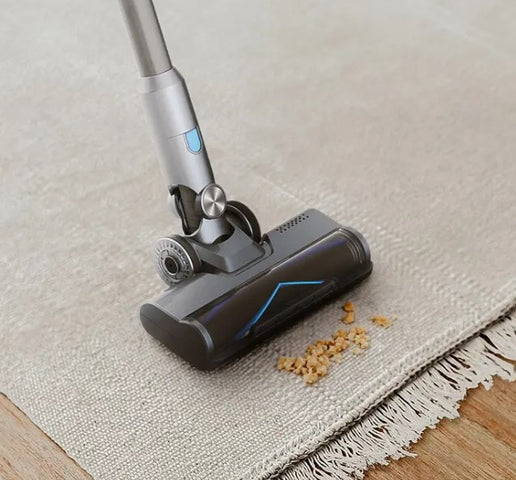 مكنسة للاسلكية العمودية بقوة 400 واط – شفط قوي 27000 باسكال مع أوضاع تنظيف متعددة وفلتر HEPA عالي الأداء من Poweology