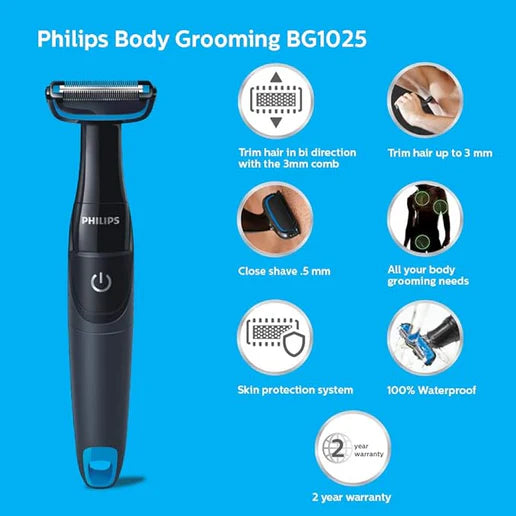 Philips Bodygroom with built-in AA battery