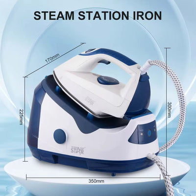 مكواة بخار يدوية مع خزان ماء كبير، قاعدة غير لاصقة، أداء احترافي للمنزل من Winning Star