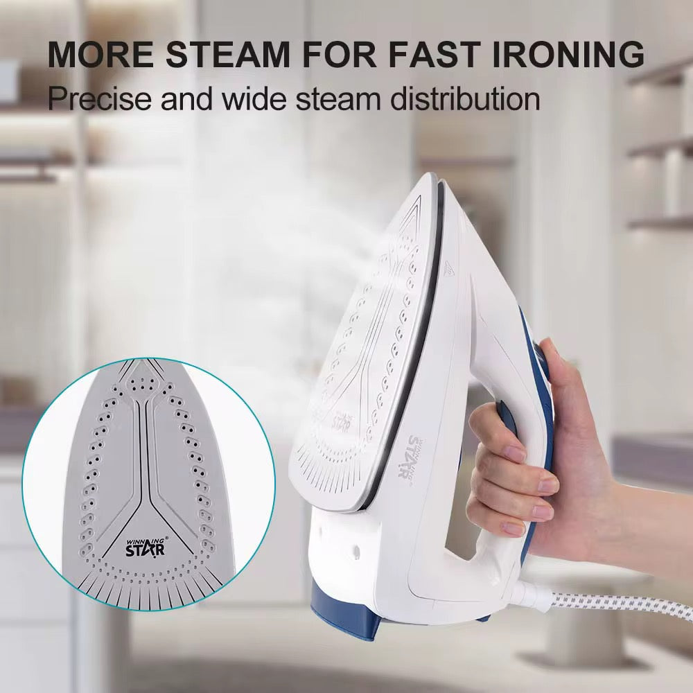 Winning Star Handheld Garment Steamer with Large Water Tank, Non-Stick Soleplate, Professional Home Performance