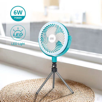 مروحة لاسلكية قابلة لإعادة الشحن – 8 إنش – قابلة للطي – للاستخدام المكتبي والرحلات الخارجية من WINNING STAR