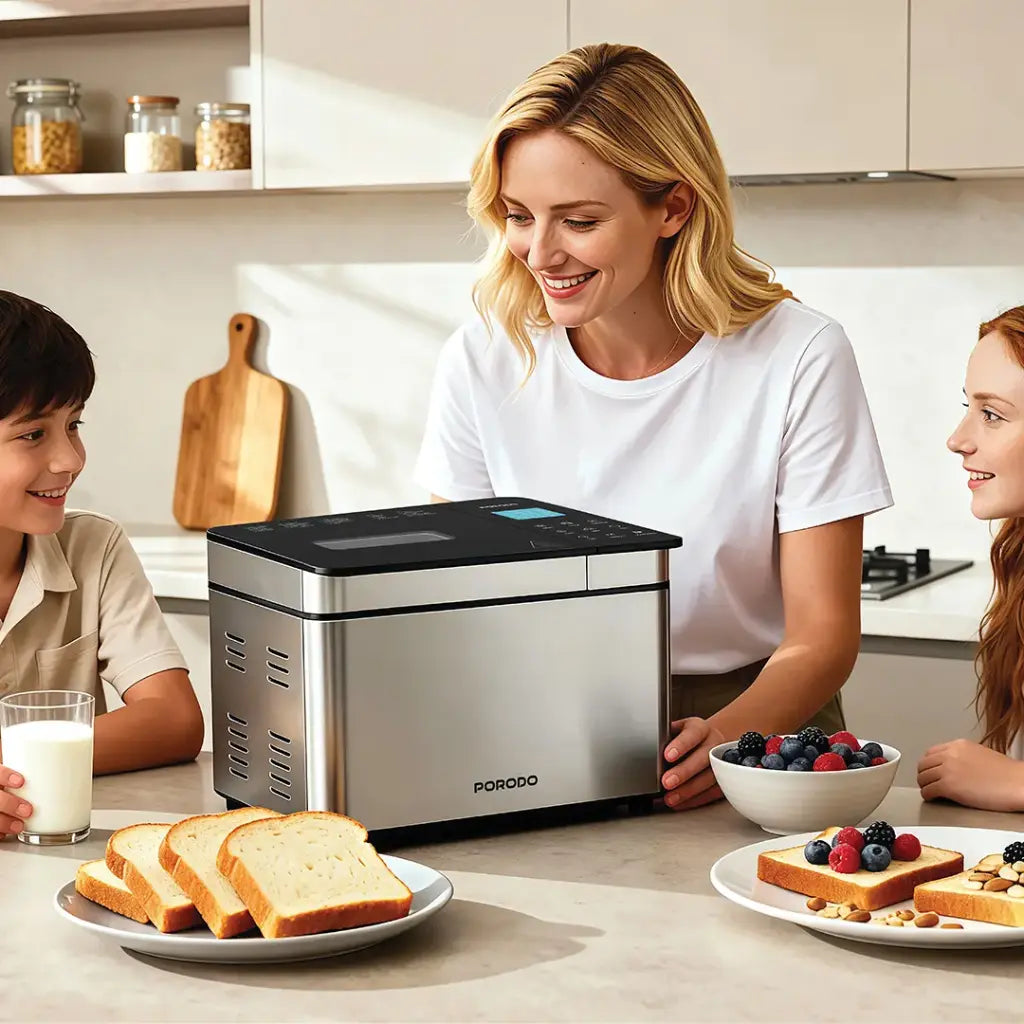 Porodo Lifestyle Khabaz Automatic Bread Maker Stainless Steel 25 Programs