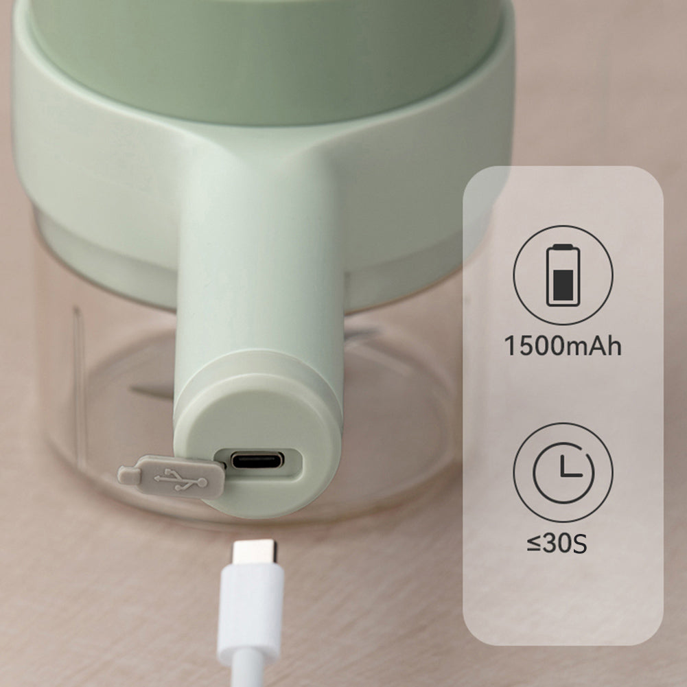 2 in 1 cordless electric food chopper and chopper