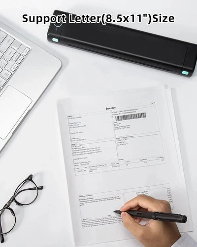 طابعة حرارية بتقنية البلوتوث لطباعة ورق A4 من Phomemo