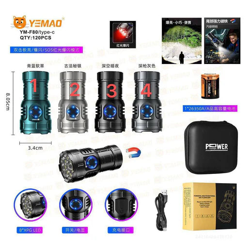 كشاف LED صغير متعدد الاستخدامات عالي الجودة قابل لإعادة الشحن