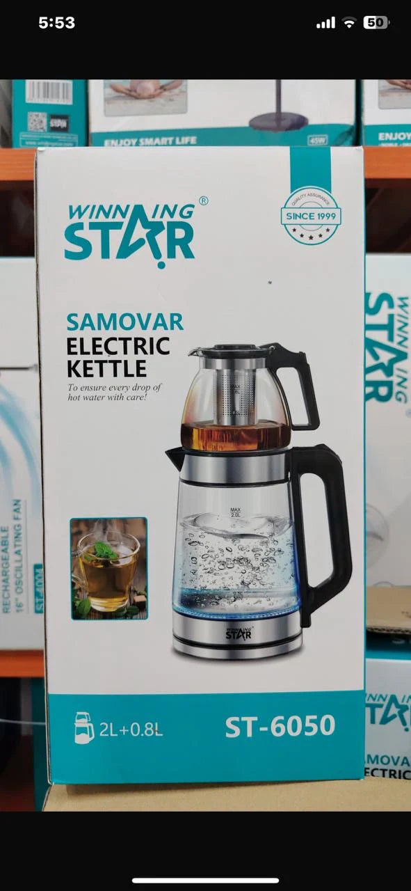 ساموفار كهربائي غلي الماء وتحضير الشاي باحتراف من WINNING STAR