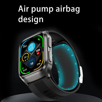 Smartwatch with ECG Technology - 2.06-inch AMOLED Screen with Blood Pressure Measurement, Health Monitoring, and Bluetooth Calls - Water-Resistant from Green Lion