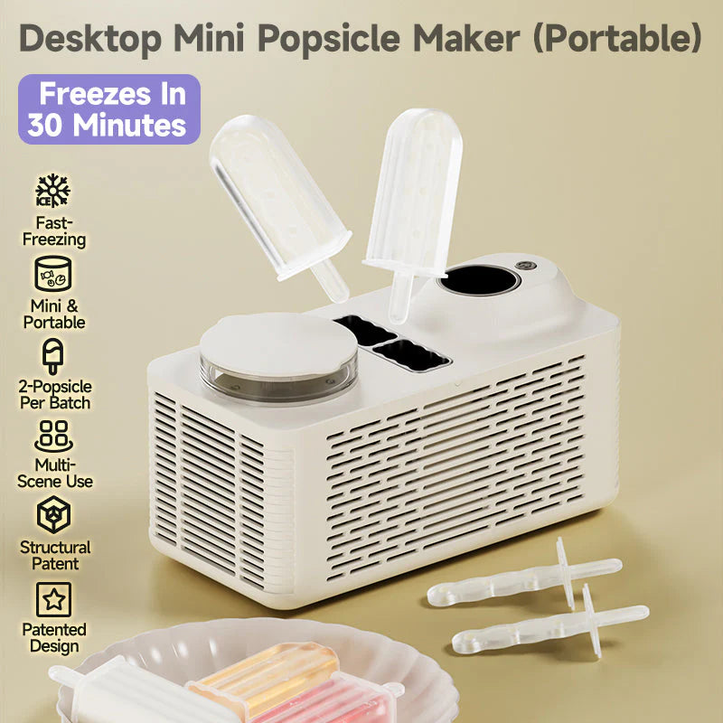 صانعة الآيس كريم المنزلية والمحمولة لصنع المثلجات بشكل صحي - Mini Ice Pop Maker