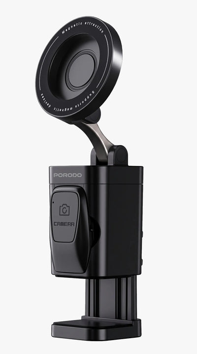 حامل جوال للسفر Porodo Clip Selfie Travel Phone Mount مغناطيسي MagSafe مع مشبك وتوافق