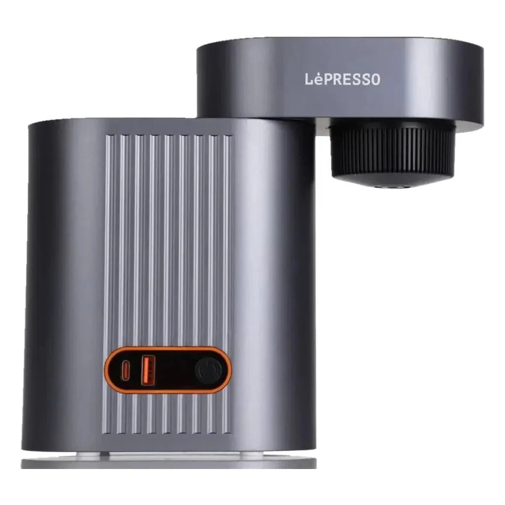 ماكينة إسبريسو محمولة LePresso BrewCell مع شحن USB-C وUSB-A بقدرة PD 45W – رمادي