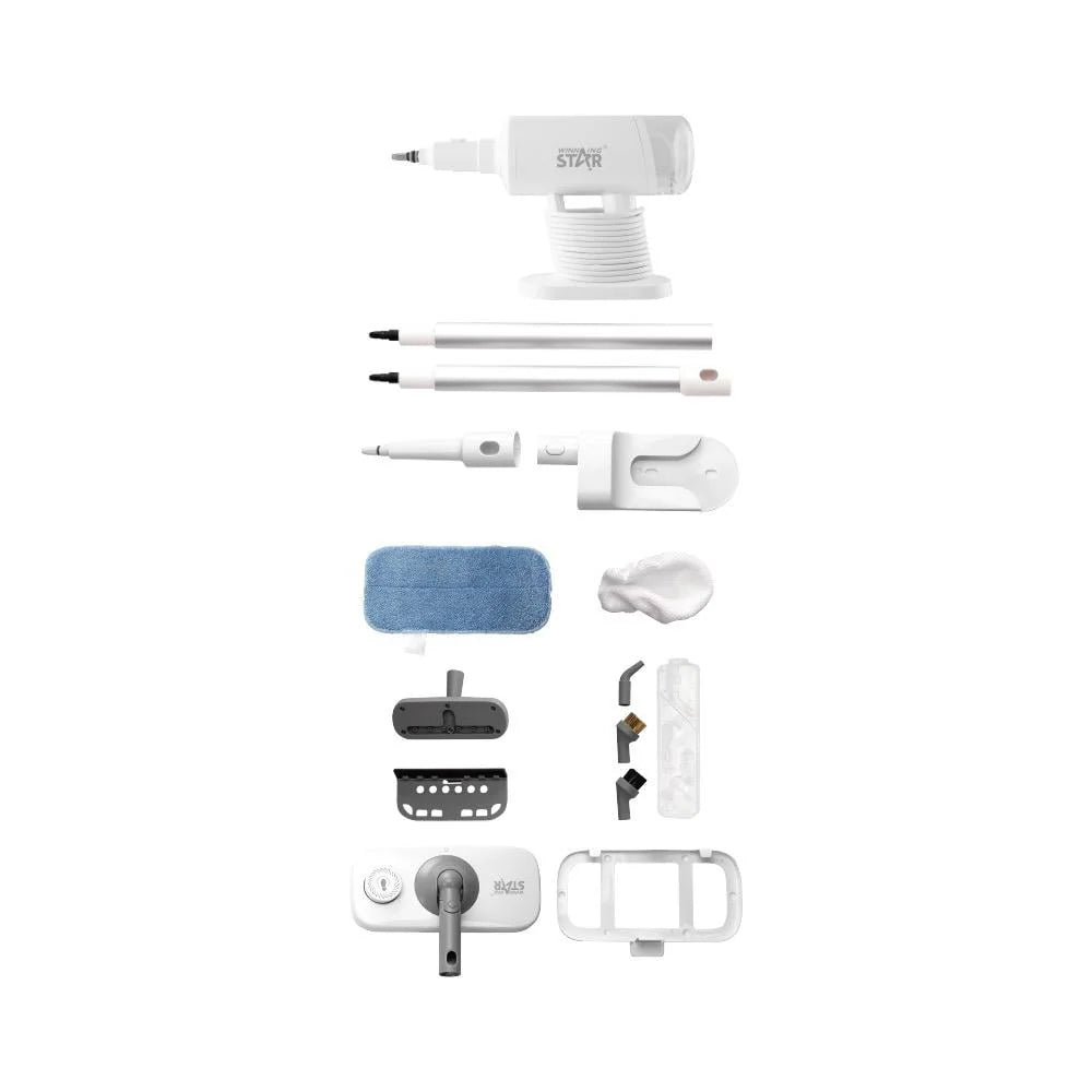 مكنسة بخار عمودية 5 في 1 بقوة 1500 واط مع خزان 400 مل من Winning Star (ST-4609)