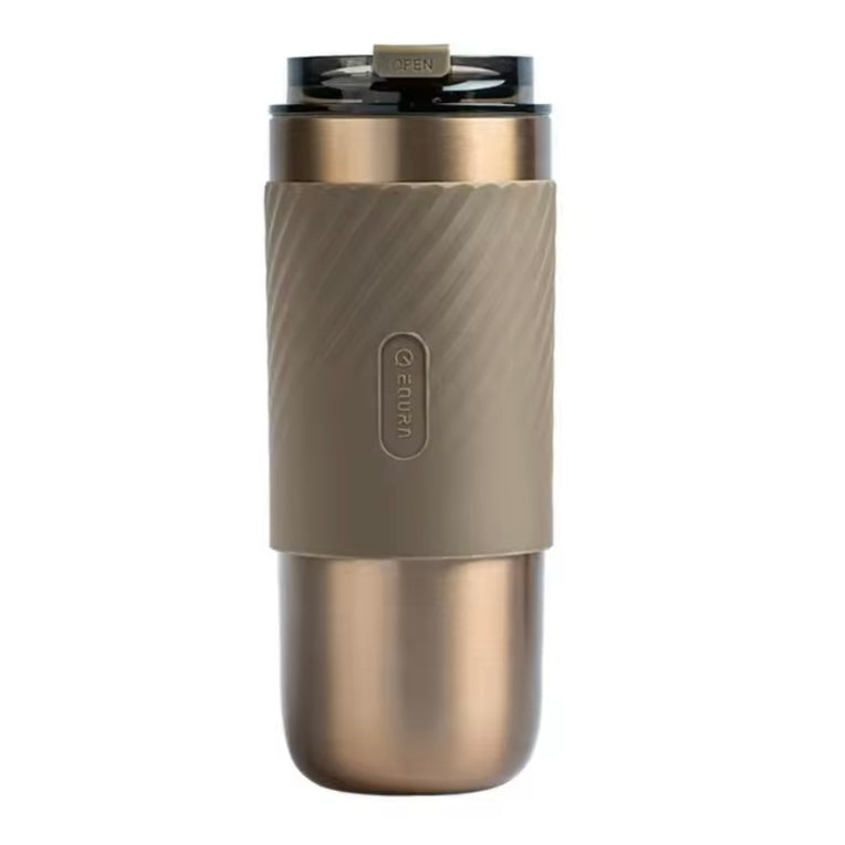 Large capacity compressed mug, a gift mug made of food-safe stainless steel with a capacity of 520 ml, comfortable and waterproof