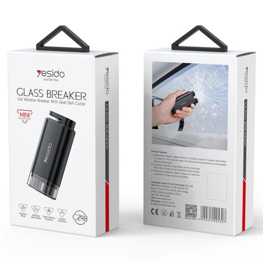 Yesido C248 Car Window Glass Breaker with Seat Belt Cutter