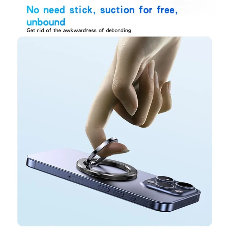 حامل هاتف خلفي YESIDO C205 بحلقة مغناطيسية مزدوجة الوجه