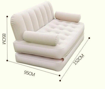 كنبة هوائية خارجية قابلة للنفخ – أريكة ومرتبة تخييم قابلة للطي مع مضخة هواء كهربائية