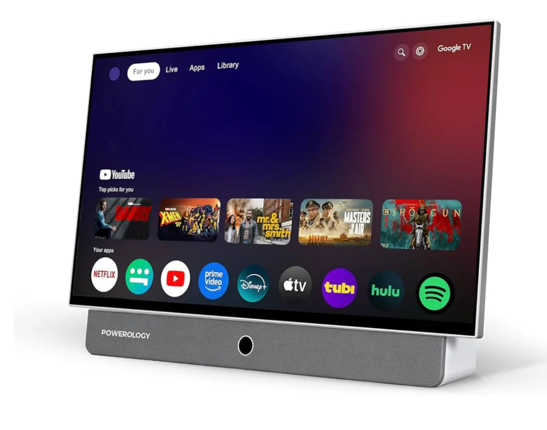 شاشة ذكية محمولة 27 إنش بنظام أندرويد – بدقة FHD وبطارية مدمجة من Powerology