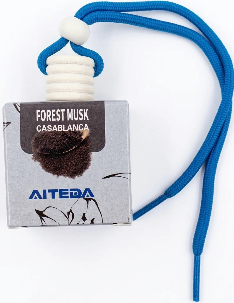 Hanging car air freshener with multiple scents