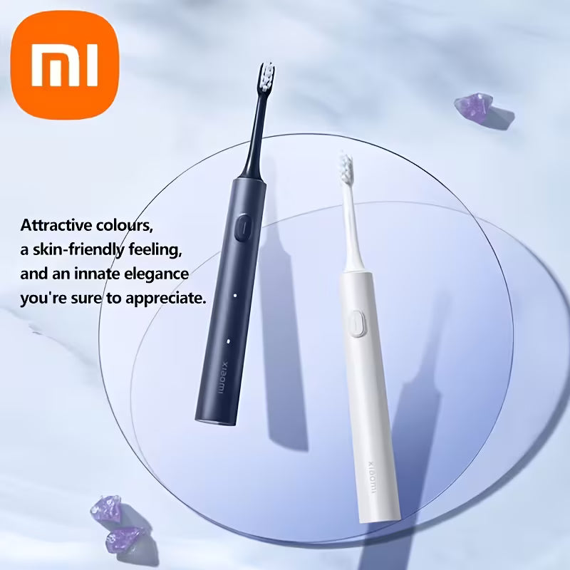 فرشاة أسنان كهربائية Xiaomi T302، ضوضاء منخفضة، محرك سونيك بدون فرشاة، تنظيف عميق وفعال، 4 أوضاع