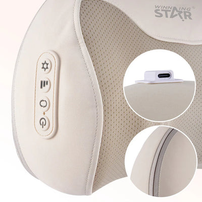 مخدة تدليك للرأس مع خاصيه الحرارة و3 مستويات من WINNG STAR