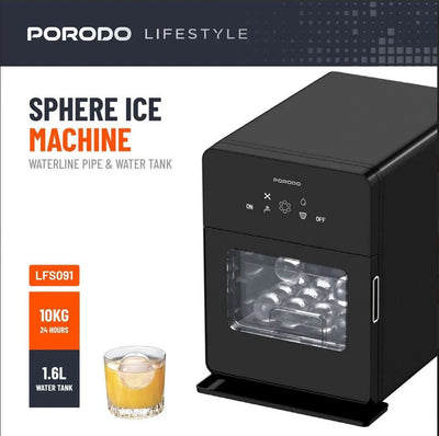 Porodo Sphere-Shaped Instant Ice Maker – PD-LFST058-BK