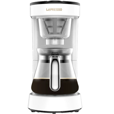 صانعة القهوة المقطرة LePresso بسعة 0.75 لتر – قدرة 700 واط – إيقاف تشغيل تلقائي – لون أبيض