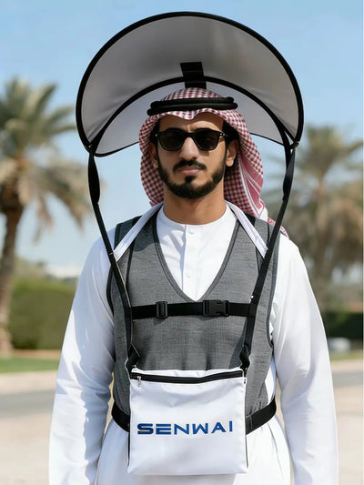 Portable Sun Hat with Shoulder Strap - Protection and Comfort On the Go