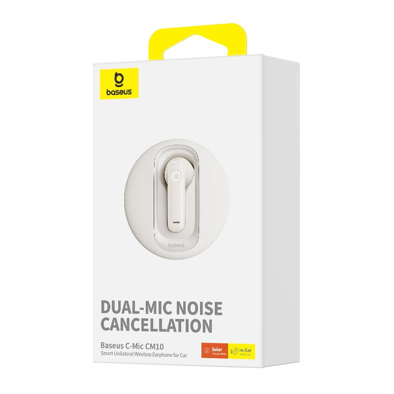 Single Sided Wireless Headphone Bluetooth 5.3 Dual Mic Handsfree Earphone Solar Charging TWS Driving Sports Earphones