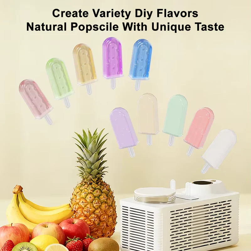 صانعة الآيس كريم المنزلية والمحمولة لصنع المثلجات بشكل صحي - Mini Ice Pop Maker