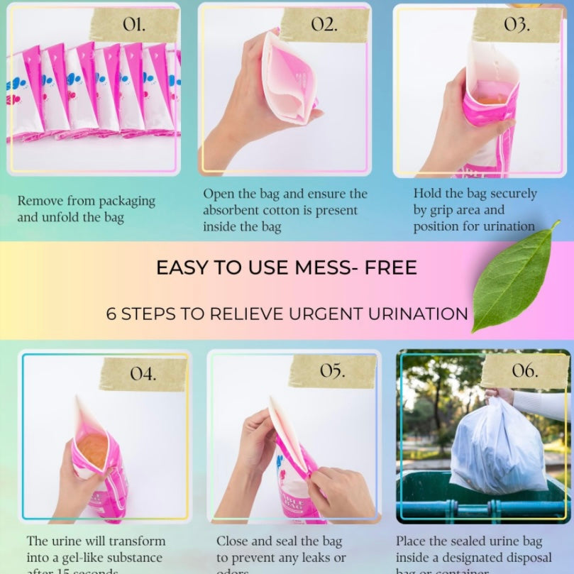 كيس البول لحالات الطوارئ ..  عدد 3 قطع