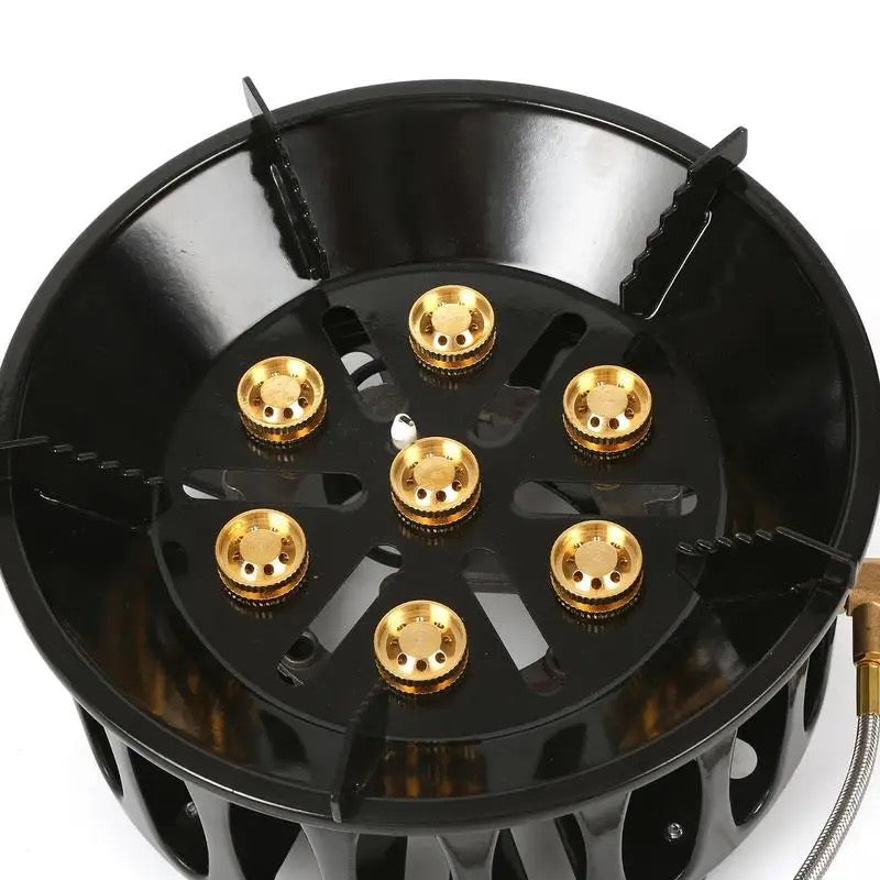 7-burner camping and outdoor stove