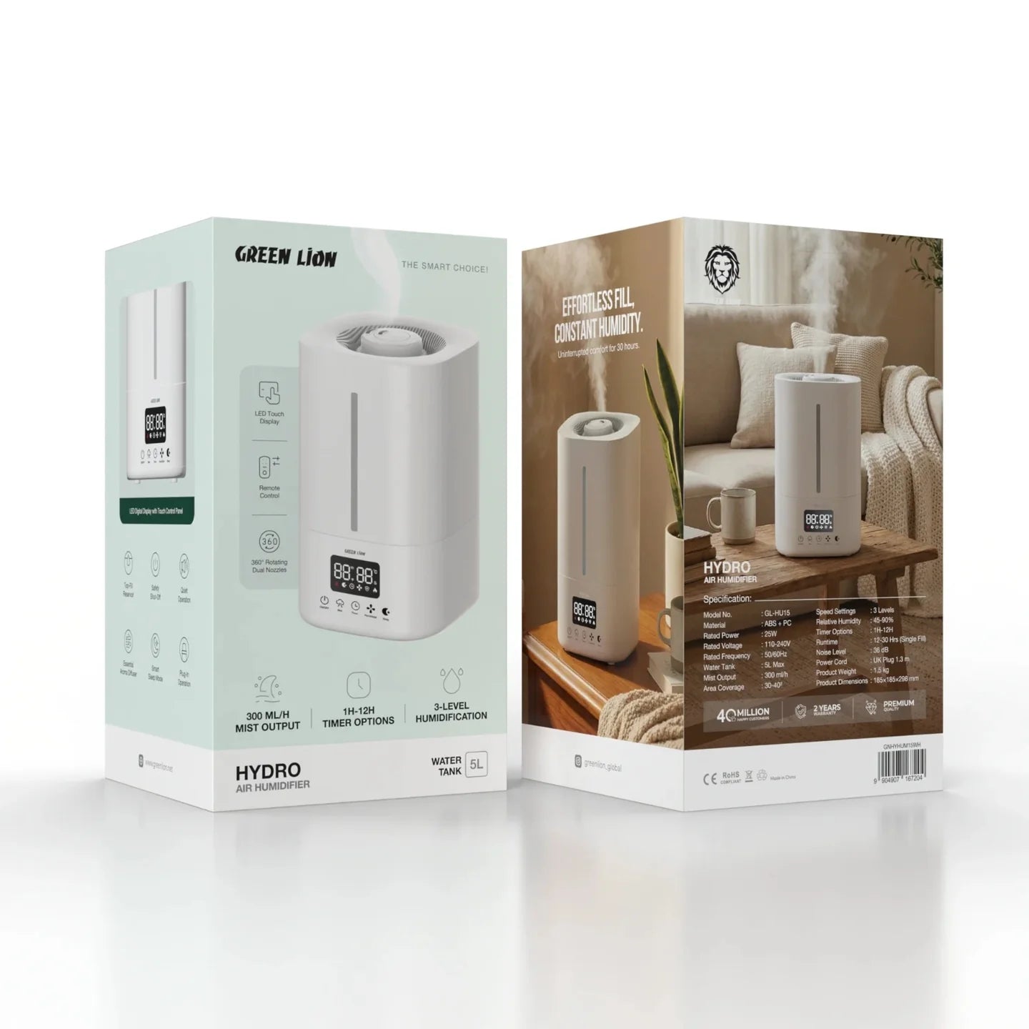 Green Lion Hydro Air Humidifier – 5L Capacity