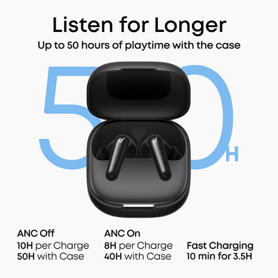 Soundcore R60i NC Earbuds with Instant Translation for Over 100 Languages and Smart Noise Cancellation