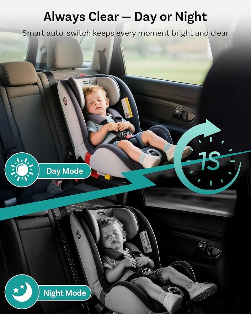CarPlay adapter for car with rear baby monitor camera and 1080P wireless CarPlay support
