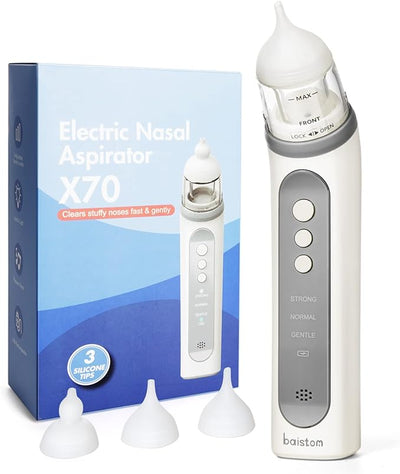 جهاز شفط لتنظيف أنف الطفل بشكل آمن ولطيف