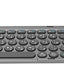 Foldable Wireless Triple-Fold Keyboard with Arabic and English Layout, High-Sensitivity Touchpad, 400-Hour Standby Time, Silent and Responsive Foldable Keys, Compatible with iOS, Mac, Android, and Windows - Gray