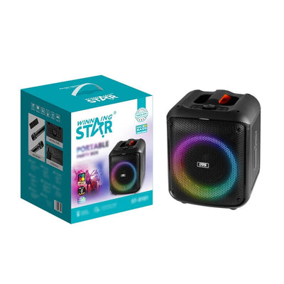 Winning Star ST-8101 Portable Party Box – Portable Party Speaker with RGB Lighting and Powerful Bass, up to 11.5 Hours Playtime