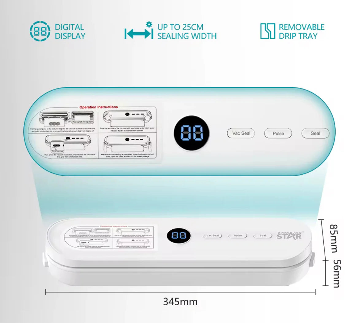 ماكينة تفريغ الهواء وحفظ الطعام من WINNING STAR