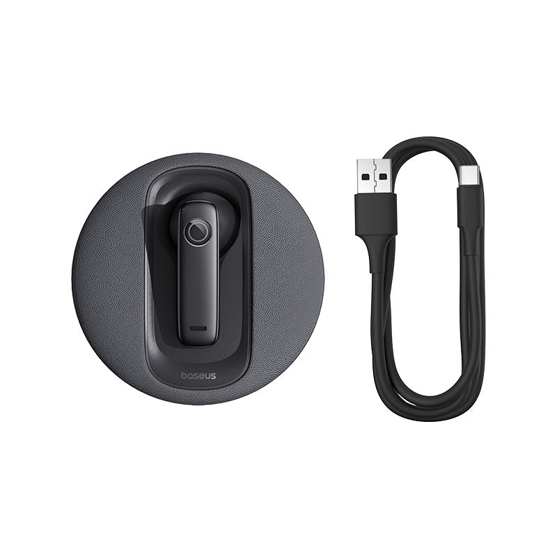 Single Sided Wireless Headphone Bluetooth 5.3 Dual Mic Handsfree Earphone Solar Charging TWS Driving Sports Earphones
