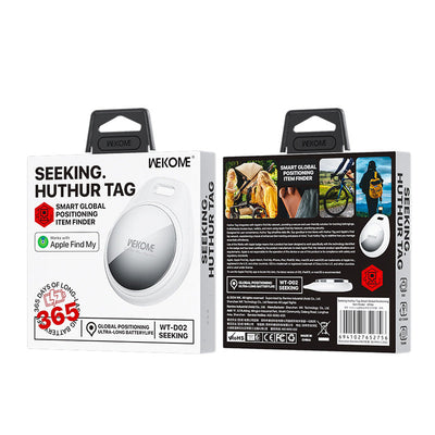 جهاز تتعب WEKOME WT-D02 Seeking· HuthurTag Smart Global Positioning Item Finder White