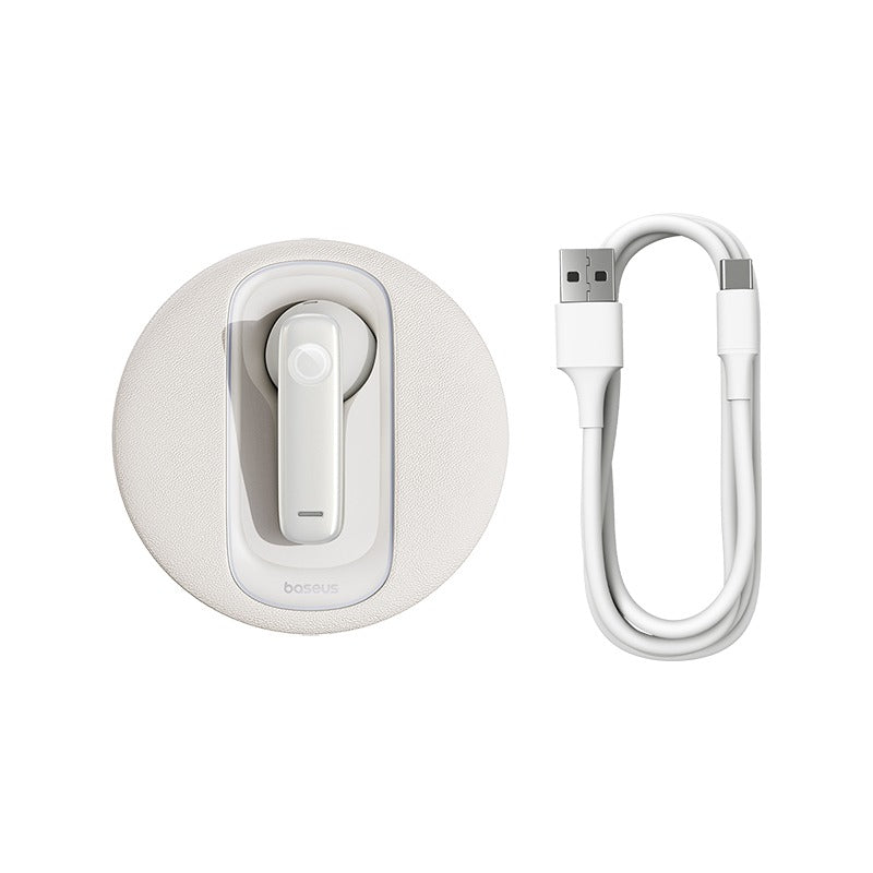 Single Sided Wireless Headphone Bluetooth 5.3 Dual Mic Handsfree Earphone Solar Charging TWS Driving Sports Earphones
