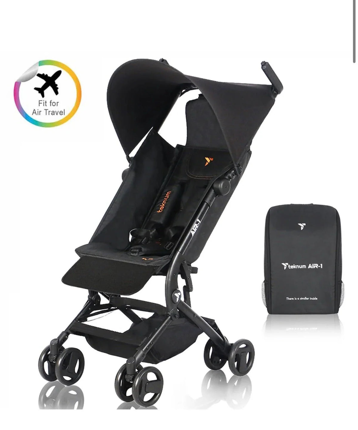 عربة أطفال للسفر قابلة للطي TEKNUM AIR - 1 من SAMBOX مع حقيبة حمل