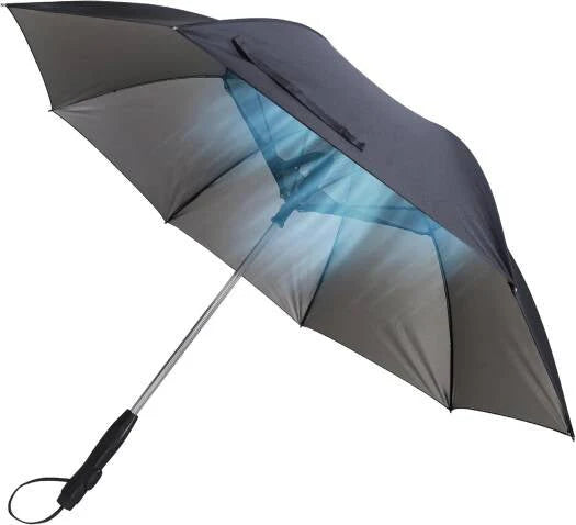 Porodo Lifestyle Umbrella with Fan, Cooling Mist, and UV Protection