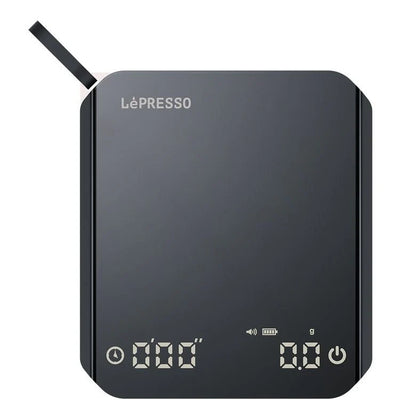 Digital Coffee Scale with Timer and Tare Function - High Precision Measurement and 800mAh Battery by LePresso
