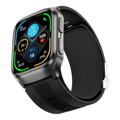 Smartwatch with ECG Technology - 2.06-inch AMOLED Screen with Blood Pressure Measurement, Health Monitoring, and Bluetooth Calls - Water-Resistant from Green Lion