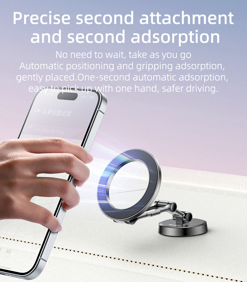Yesido Zinc Alloy 360-Degree Rotatable Magnetic Phone Holder