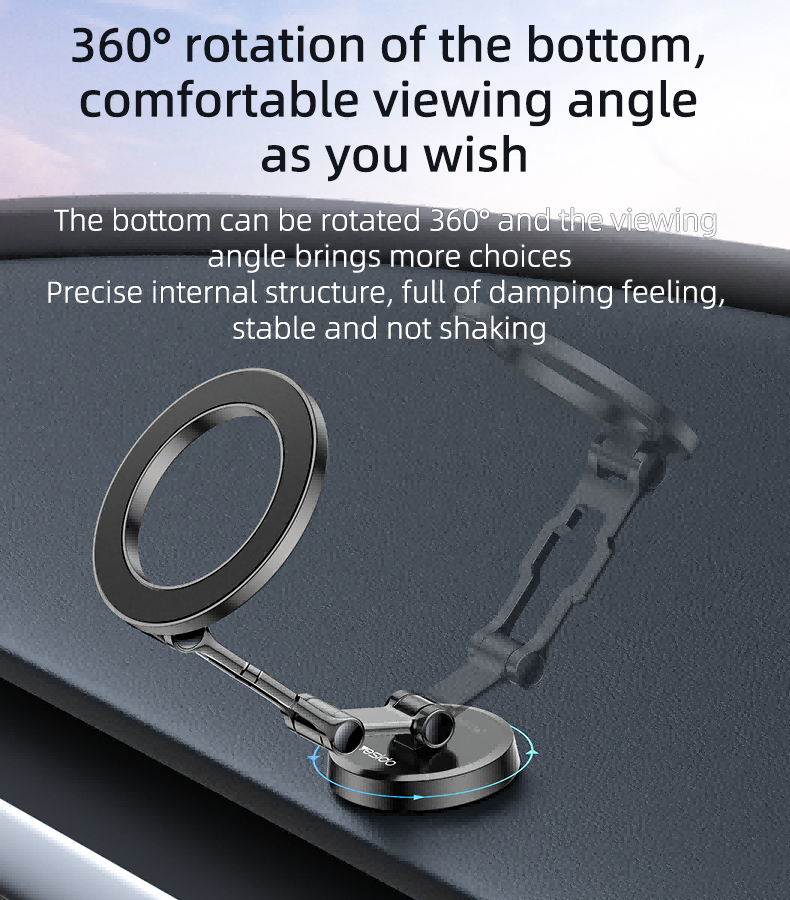 Yesido Zinc Alloy 360-Degree Rotatable Magnetic Phone Holder
